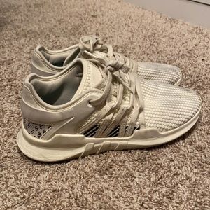 Creme adidas running shoes
